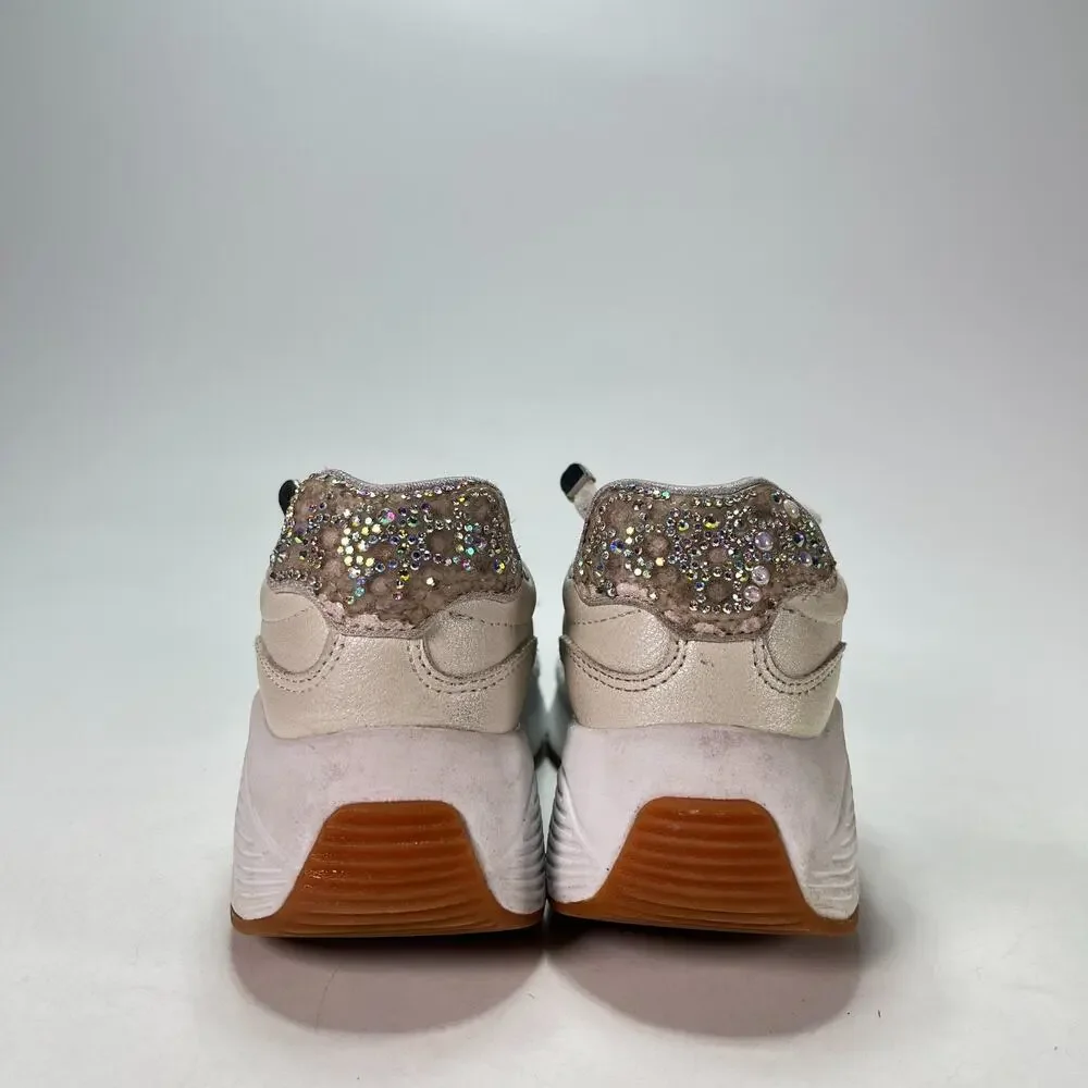 Skechers Uno Lite HI White Chunky Wedge Platform Sneakers 310860L Kids Size 12